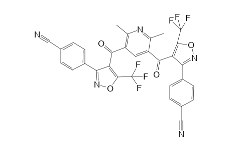 2,6-Dimethyl-3,5-bis[3-(4-cyano-phenyl)-5-trifluoro-methyl-isoxazol-4-carbonyl]-pyridine