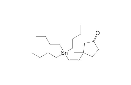 3-Methyl-3-[(Z)-2'-(tributylstannyl)vinyl]-cyclopentan-1-one
