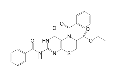 N2,N5-Dibenzoyl-6-ethoxycarbonyl-5,6,7,8-tetrahydro-8-deaza-8-thiapterin