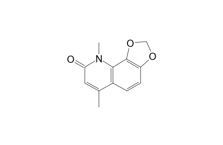 6,9-Dimethyl-[1,3]dioxolo[4,5-h]quinolin-8(9H)-one