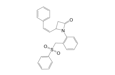 1-[ 2'-(Phenylsulfonylmethyl)phenyl]styryl-2-azetidinone