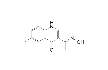3-(1-Hydroxyiminoethyl)-6,8-dimethyl-1H-quinolin-4-one