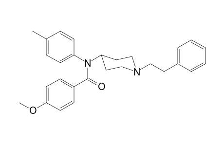 N-(4-Methylphenyl)-N-[1-(2-phenylethyl)piperidin-4-yl]-4-methoxybenzamide