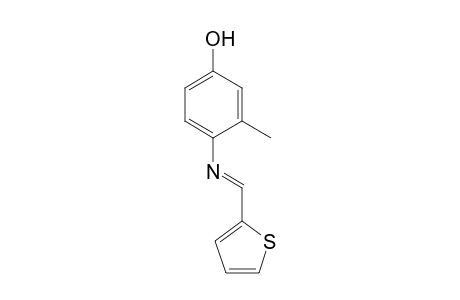 m-Cresol, 4-(2-thenylideneamino)-