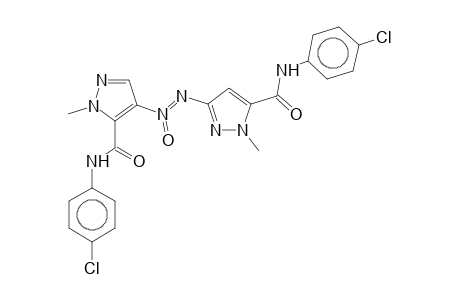 3,4'-Onn-azoxybis[N-(4-chlorophenyl)-1-methyl-5-pyrazolecarboxamide]