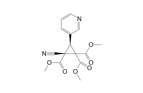 Trimethyl (2R,3R)-2-cyano-3-pyridin-3-ylcyclopropane-1,1,2-tricarboxylate