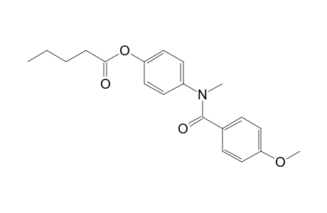 Pentanoic acid, 4-[(4-methoxybenzoyl)methylamino]phenyl ester