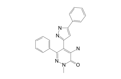 4-AMINO-2-METHYL-6-PHENYL-5-(5'-PHENYL-1H-PYRAZOL-3-YL)-PYRIDAZIN-3(2H)-ONE