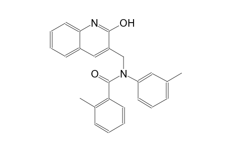 N-[(2-hydroxy-3-quinolinyl)methyl]-2-methyl-N-(3-methylphenyl)benzamide