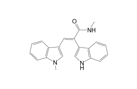 (E)-2-(1H-indol-3-yl)-N-methyl-3-(1-methyl-1H-indol-3-yl)acrylamide