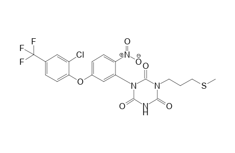 1,3,5-Triazine-2,4,6(1H,3H,5H)-trione, 1-[5-[2-chloro-4-(trifluoromethyl)phenoxy]-2-nitrophenyl]-3-[3-(methylthio)propyl]-