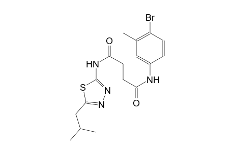 N~1~-(4-bromo-3-methylphenyl)-N~4~-(5-isobutyl-1,3,4-thiadiazol-2-yl)succinamide