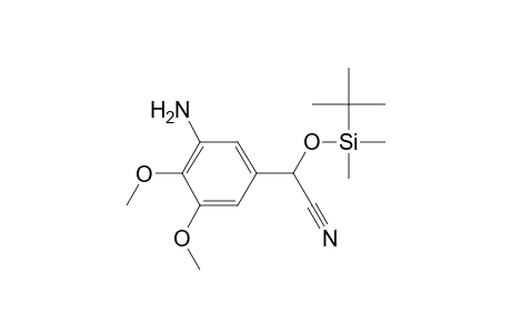 Benzeneacetonitrile, 3-amino-.alpha.-[[(1,1-dimethylethyl)dimethylsilyl]oxy]-4,5-dimethoxy-