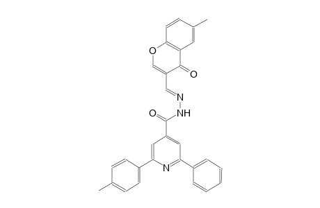 N'-[(E)-(6-methyl-4-oxo-4H-chromen-3-yl)methylidene]-2-(4-methylphenyl)-6-phenylisonicotinohydrazide