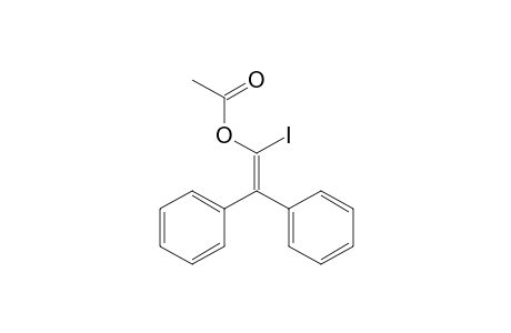 Benzenemethanol, .alpha.-(iodophenylmethylene)-, acetate, (E)-