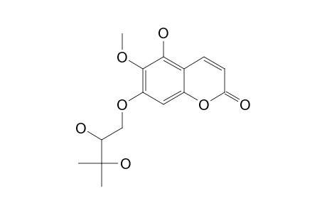 7-(2,3-DIHYDROXY-3-METHYLBUTYLOXY)-5-HYDROXY-6-METHOXY-COUMARIN