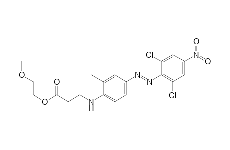 N-[(2-Methoxyethoxy)carbonylethyl]-4-(2,6-dichloro-4-nitrophenylazo)-2-methylaniline