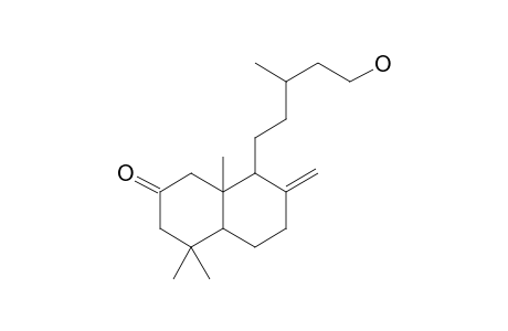 2(1H)-Naphthalenone, octahydro-8-(5-hydroxy-3-methylpentyl)-4,4,8A-trimethyl-7-methylene-