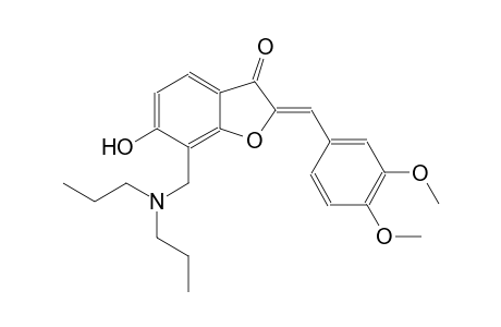 3(2H)-benzofuranone, 2-[(3,4-dimethoxyphenyl)methylene]-7-[(dipropylamino)methyl]-6-hydroxy-, (2Z)-