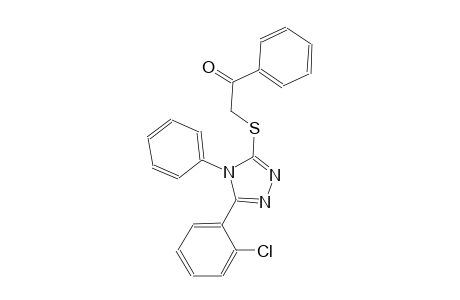 2-{[5-(2-chlorophenyl)-4-phenyl-4H-1,2,4-triazol-3-yl]sulfanyl}-1-phenylethanone