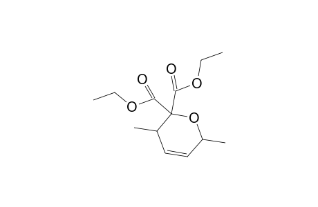 2H-Pyran-2,2-dicarboxylic acid, 3,6-dihydro-3,6-dimethyl-, diethyl ester, cis-
