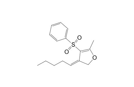 3-Pentylidene-4-(phenylsulfonyl)-5-methyl-2,3-dihydrofuran