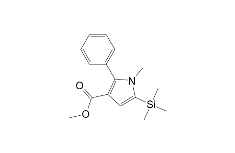 1-Methyl-3-methoxycarbonyl-5-trimethylsilyl-2-phenylpyrrole