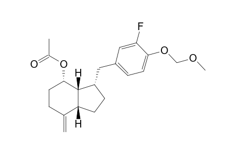 (3S*,3aR*,4S*,7aS*)-3-[3-Fluoro-4-(methoxymethoxy)benzyl]-7-methyleneoctahydro-1H-inden-4-yl acetate