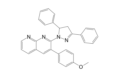 2-(3,5-Diphenyl-2-pyrazolin-1-yl)-3-(4-methoxyphenyl)-1,8-naphthyridine