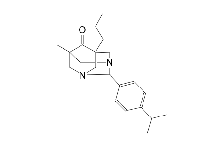 2-(4-isopropylphenyl)-5-methyl-7-propyl-1,3-diazatricyclo[3.3.1.1~3,7~]decan-6-one