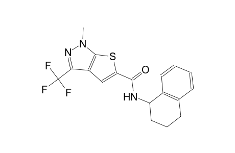 1-methyl-N-(1,2,3,4-tetrahydro-1-naphthalenyl)-3-(trifluoromethyl)-1H-thieno[2,3-c]pyrazole-5-carboxamide