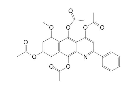 4,5,8,10-TETRAACETOXY-6,9-DIHYDRO-6-METHOXY-2-PHENYL-BENZO-[G]-QUINOLINE