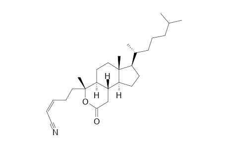 (Z)-5-[(4R,4aS,6aR,7R,9aS,9bS)-7-[(1R)-1,5-dimethylhexyl]-2-keto-4,6a-dimethyl-4a,5,6,7,8,9,9a,9b-octahydro-1H-cyclopenta[f]isochromen-4-yl]pent-2-enenitrile