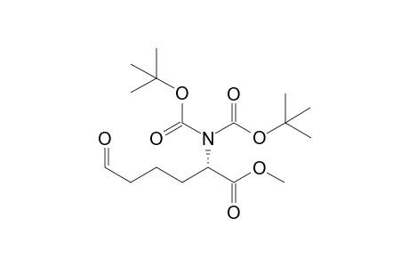 Methyl (2S)-2-{(tert-butyloxy)-N-[(tert-butoxy)carbonyl]carbonylamino}-7-oxohexanoate