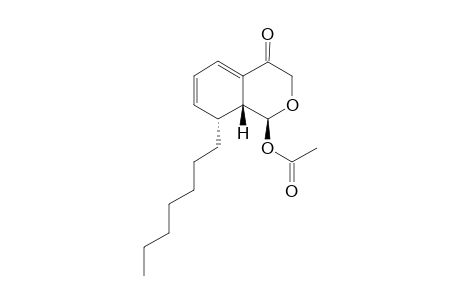 (1S,8R,8aR) 8-heptyl-4-oxo-3,4,8,8a-tetrahydro-1H-isochromen-1-yl acetate