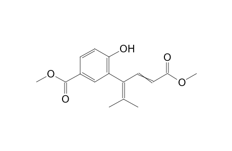 methyl 4-hydroxy-3-(1-isopropylidene-4-methoxy-4-oxo-but-2-enyl)benzoate