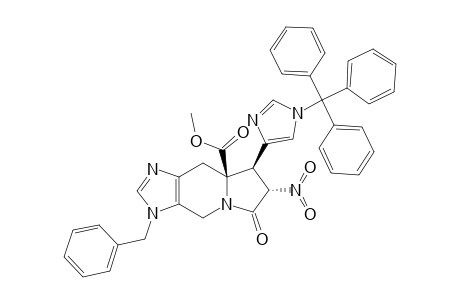 METHYL-(7S*,8R*,8AR*)-3-BENZYL-8-(1'-TRITYL-1'H-IMIDAZOL-4'-YL)-7-NITRO-6-OXO-3,4,6,7,8-HEXAHYDROIMIDAZO-[4,5-F]-INDOLIZIN-8A-CARBOXYLATE