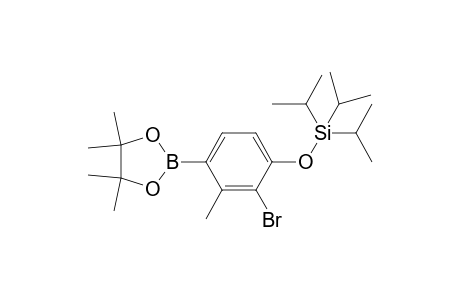 [2-Bromo-3-methyl-4-(4,4,5,5-tetramethyl-1,3,2-dioxaborolan-2-yl)phenoxy]triisopropylsilane