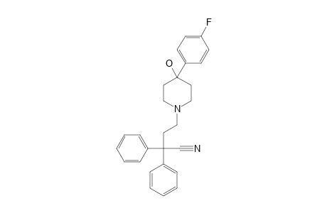 4-[4-(4-FLUOROPHENYL)-4-HYDROXY-PIPERIDIN-1-YL]-2,2-DIPHENYL-BUTANE-NITRILE