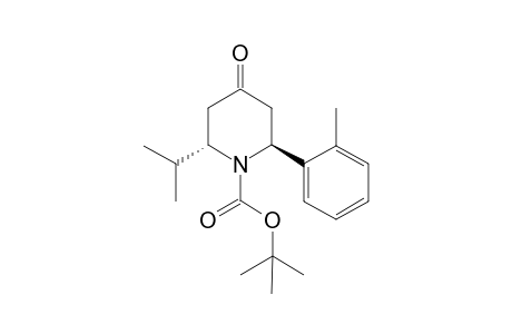 trans-N-Boc-2-(2-methylphenyl)-6-(1-methylethyl)-4-piperidinone