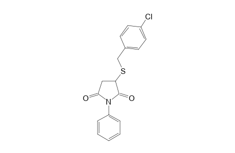 2-[(p-chlorobenzyl)thio]-N-phenylsuccinimide