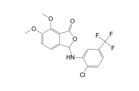 3-[2-chloro-5-(trifluoromethyl)anilino]-6,7-dimethoxy-2-benzofuran-1(3H)-one