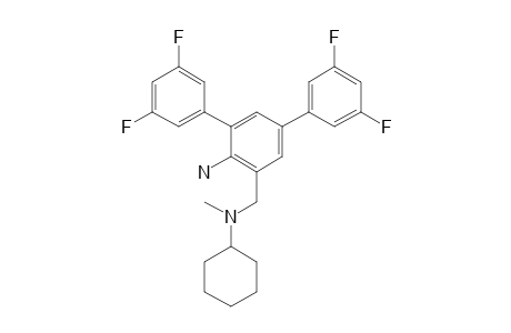 2-{[Cyclohexyl(methyl)amino]methyl}-4,6-bis(3,5-difluorophenyl)aniline