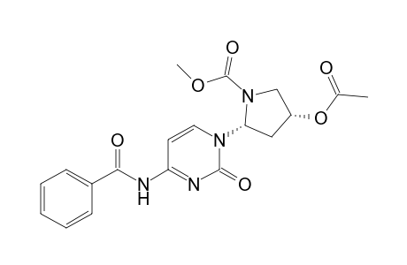 1-[(2R,4R)-4-Acetoxy-N-(methoxycarbonyl)-2-pyrrolidinyl]-4-N-benzoylcytosine