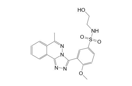 N-(2-hydroxyethyl)-4-methoxy-3-(6-methyl[1,2,4]triazolo[3,4-a]phthalazin-3-yl)benzenesulfonamide