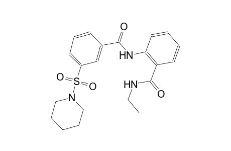 benzamide, N-ethyl-2-[[3-(1-piperidinylsulfonyl)benzoyl]amino]-