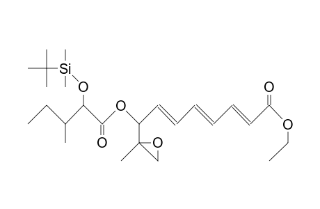 (8R,9S)-8-(<2R,3S>-2-<T-Bu-dimethylsiloxy>-3-me-pentanoyloxy)-9,10-epoxy-9-methyldeca-2E,4E,6E-trienoic acid, ethyl ester
