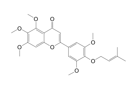 5,6,7,3',5'-PENTAMETHOXY-4'-(PRENYLOXY)-FLAVONE