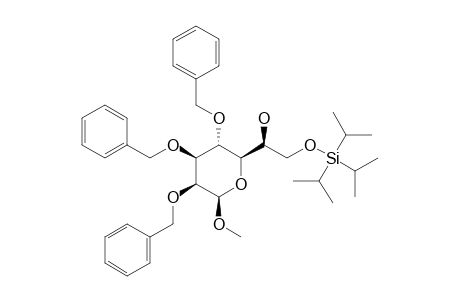 METHYL-2,3,4-TRI-O-BENZYL-7-O-TRIISOPROPYLSILYL-L-GLYCERO-BETA-D-MANNO-HEPTOPYRANOSIDE
