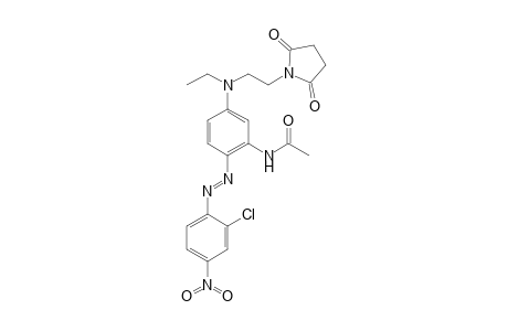 N-Ethyl-N-(2-(2,5-dioxopyrrolidin-1-ylethyl))-3-acetamido-4-(2-chloro-4-nitrophenylazo)aniline